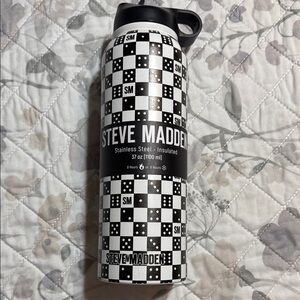 Steve Madden Black and White Checkered Bottle